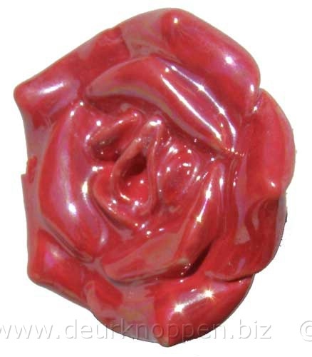 deurknop- deurbeslag roos rood