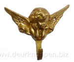 Kapstok `engel` goudkleurig-brons