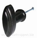 kastknop- deurknop- ladeknop zwart ebbenhout